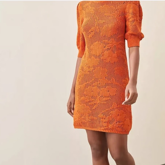 Maeve Anthropologie Orange Knit
Sweater Dress - Picture 2 of 3